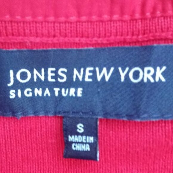 JONES NEW YORK Textured Cotton-Blend Snap Closure Cardigan Sz S Neutral & Chic - Picture 4 of 5